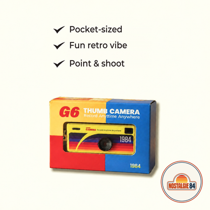 Retro camera in its box #en2